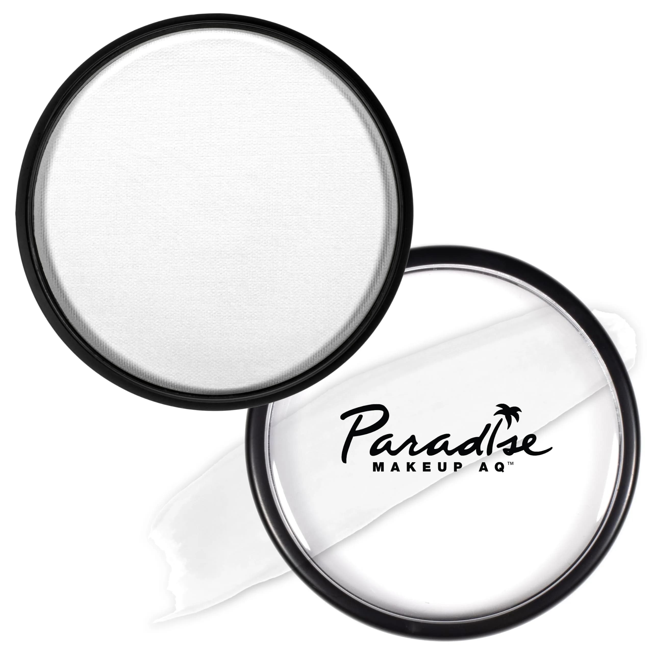 Mehron Makeup Paradise AQ - WHITE, Water-Activated Face & Body Paint | Professional Grade, Vibrant & Easy to Blend — White
