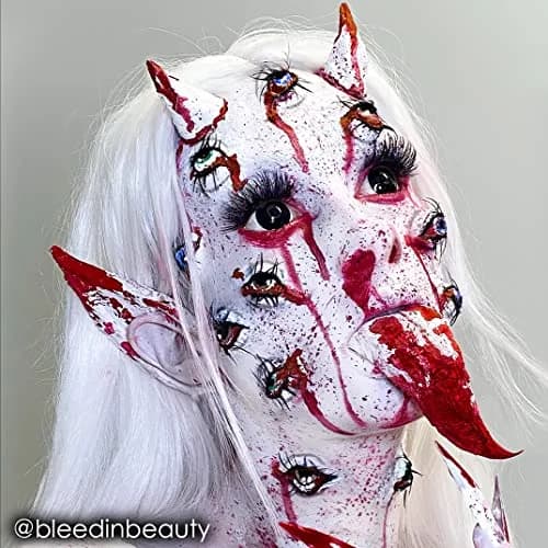 Mehron Makeup Paradise AQ - WHITE, Water-Activated Face & Body Paint | Professional Grade, Vibrant & Easy to Blend thumbnail 4