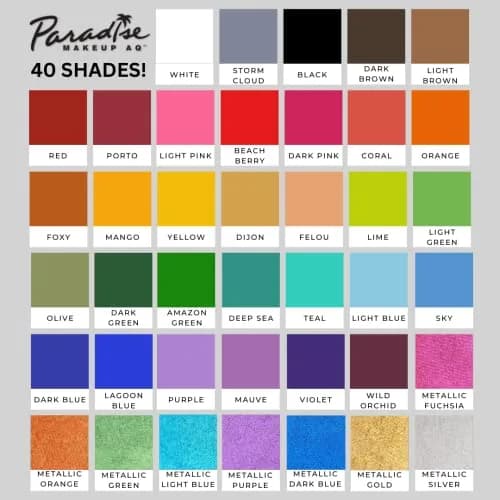 Mehron Makeup Paradise AQ - WHITE, Water-Activated Face & Body Paint | Professional Grade, Vibrant & Easy to Blend thumbnail 6