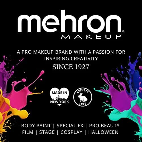Mehron Makeup Paradise AQ - WHITE, Water-Activated Face & Body Paint | Professional Grade, Vibrant & Easy to Blend thumbnail 7