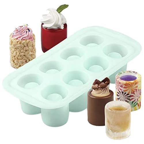 Wilton Round Shot Glass Silicone Mold, 8-Cavity | Makes Edible Shot Glasses for Parties thumbnail 3