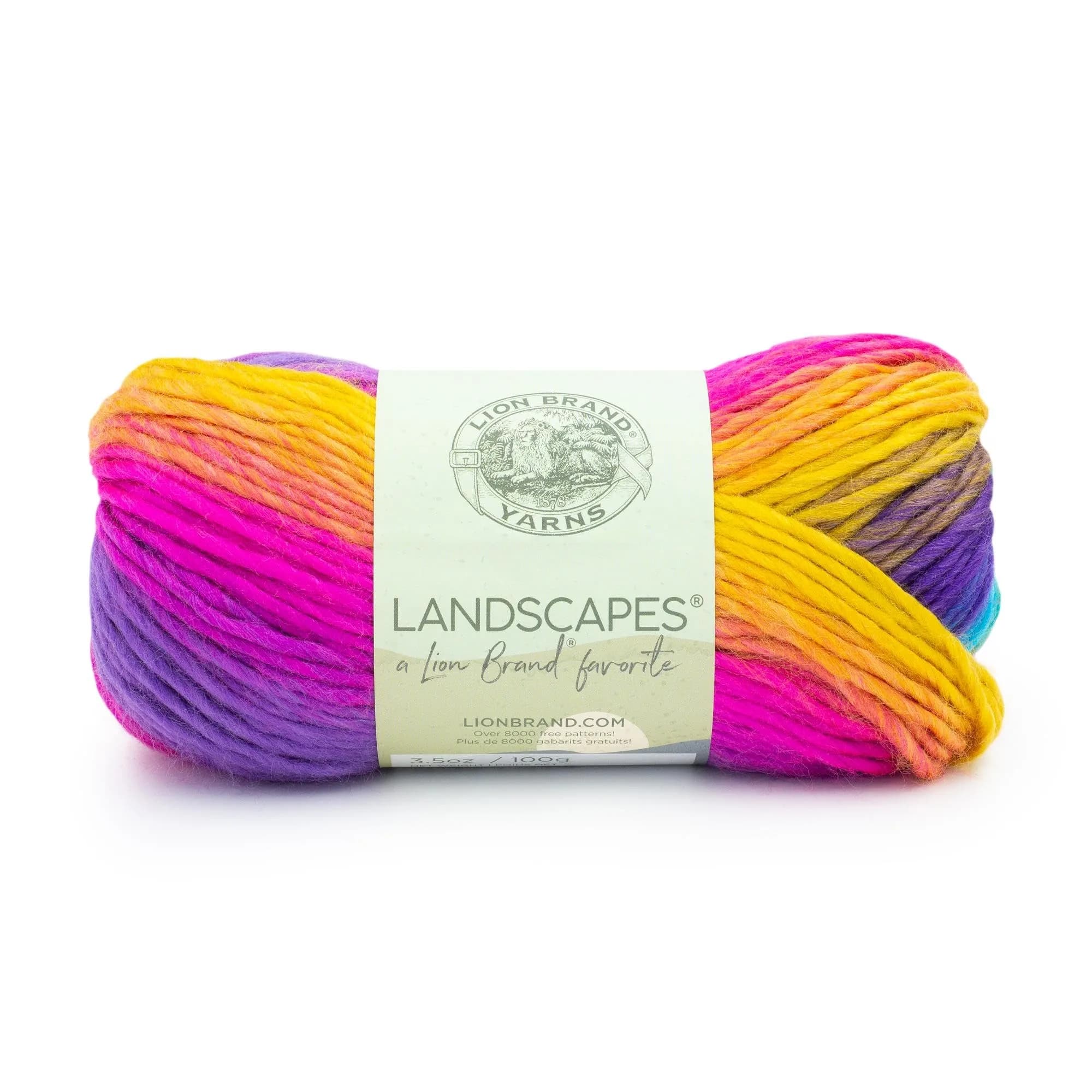 Lion Brand Yarn Landscapes Crochet Yarn Boardwalk 100g | Multicolor, Medium Weight