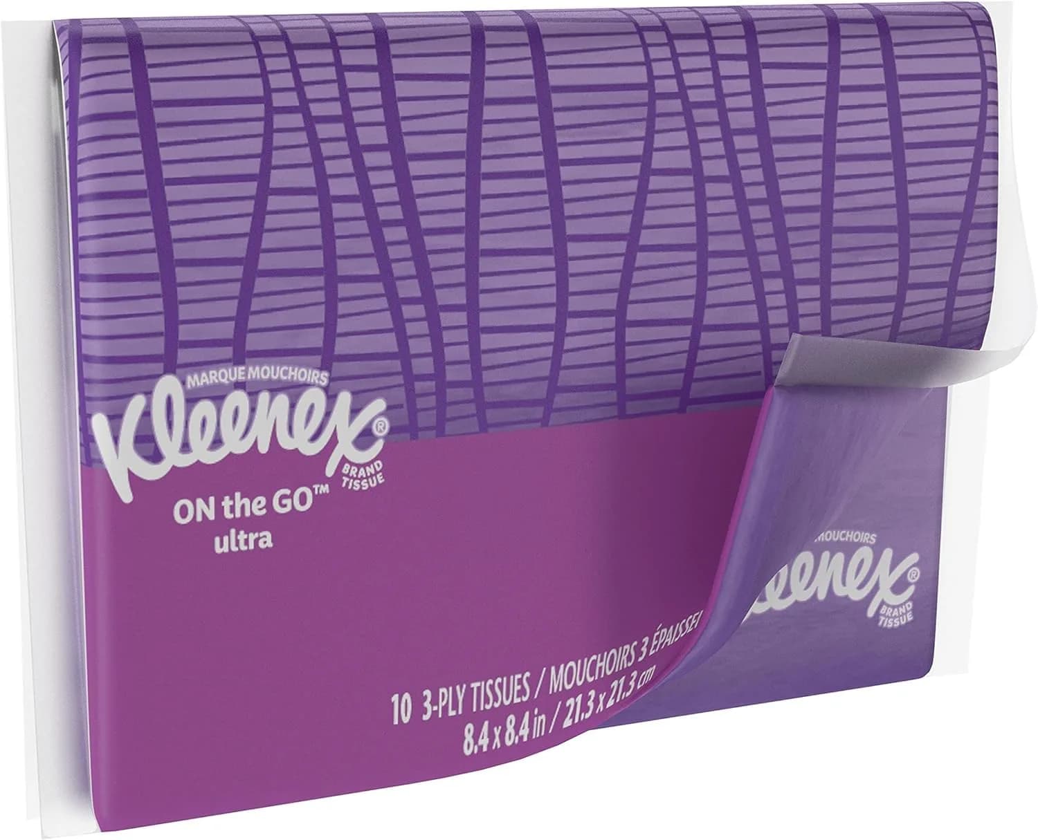 Kleenex Slim Pack Wallet Size Tissues (60 Tissues Total, 3 Packs) | Elegant Portable Facial Tissue - view 3