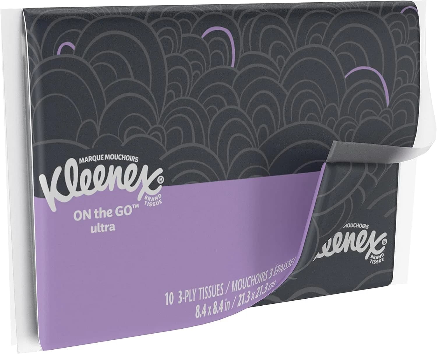 Kleenex Slim Pack Wallet Size Tissues (60 Tissues Total, 3 Packs) | Elegant Portable Facial Tissue - view 4