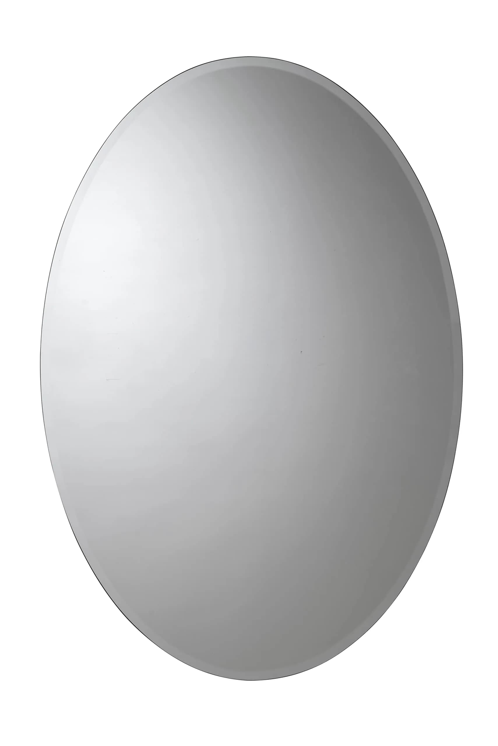 Croydex Orwell Oval Aluminum Bathroom Storage Vanity Mirror Medicine Cabinet 21W x 31H | Easy Hang N Lock Installation — Aluminum