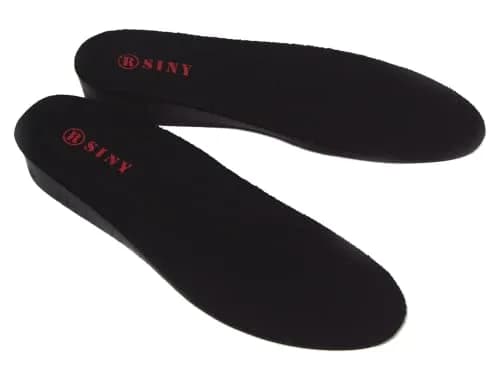 siny Full Length 1.2 inches (3cm) 1-Layer Shoe Insoles Cushion for Men Height Increase Black Heel Lift Kit Foot Care thumbnail 1