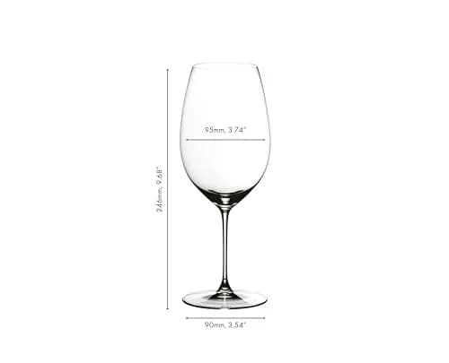 Riedel Veritas Shiraz Wine Glass 9.68" H x 3.74" W | Elegant New World Shiraz Focus thumbnail 4