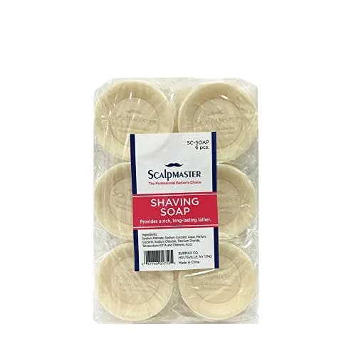 Scalpmaster Shaving Soap Bar, 6 Count (170g / 6oz) | Rich Lather for Smooth, Irritation-Free Shaving thumbnail 1