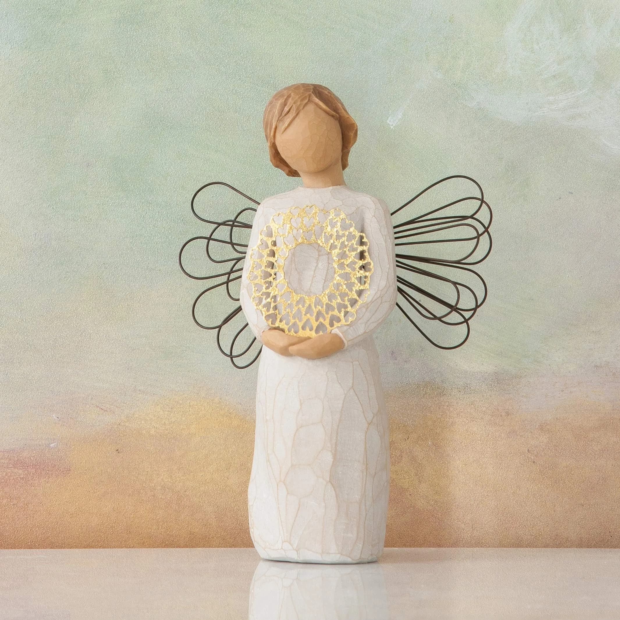 Willow Tree Sweetheart Angel Figurine 13.5cm (5.35") | Hand-Painted Resin Sculpture - view 5