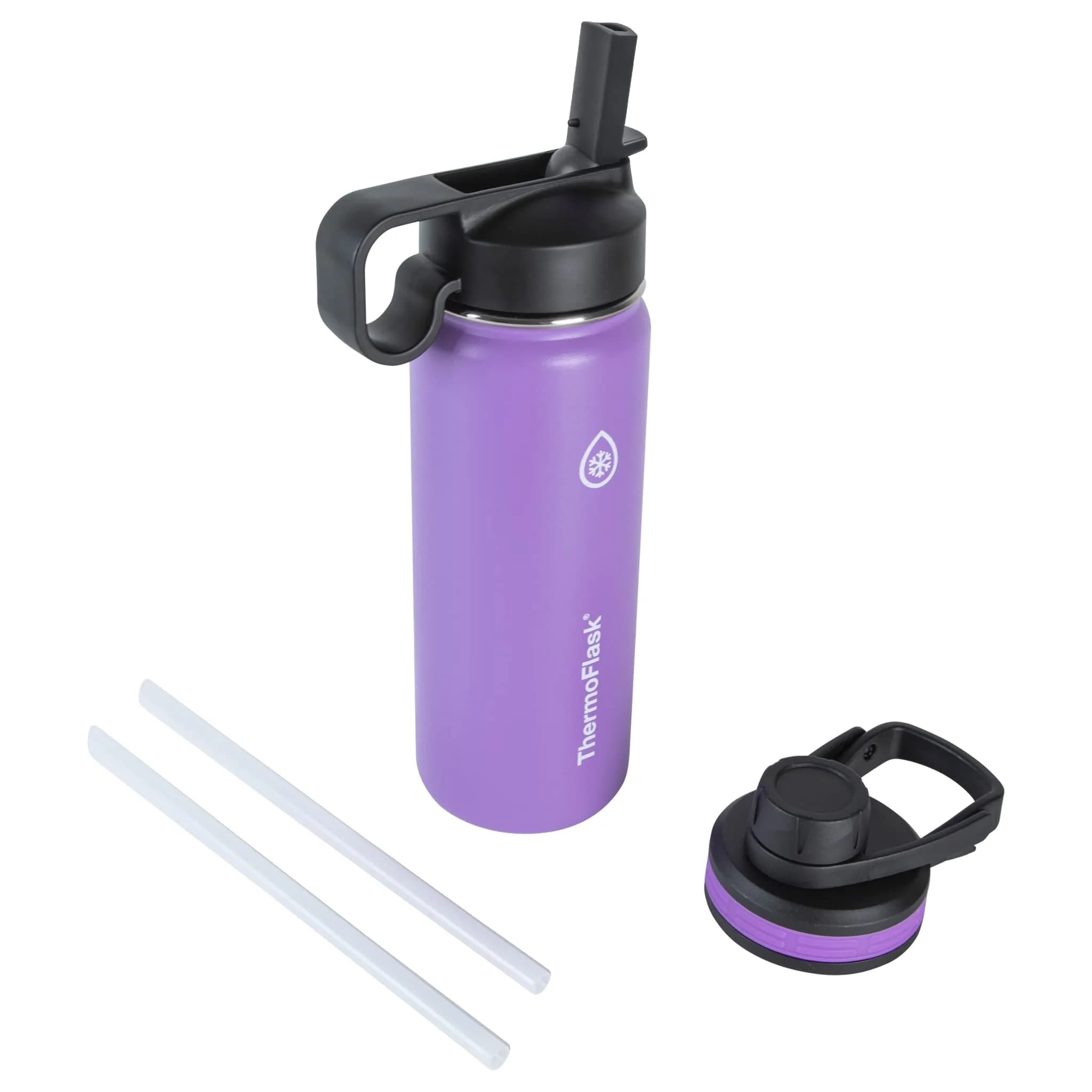 ThermoFlask 18 oz Double Wall Vacuum Insulated Stainless Steel Water Bottle | Keeps Drinks Cold 24 hr/Hot 12 hr
