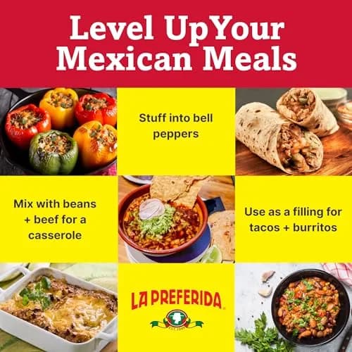 LA PREFERIDA Spanish Rice - Quick & Easy, Vegan, 15 oz (Pack of 24) | Robust Tomato & Bell Pepper Sauce thumbnail 7