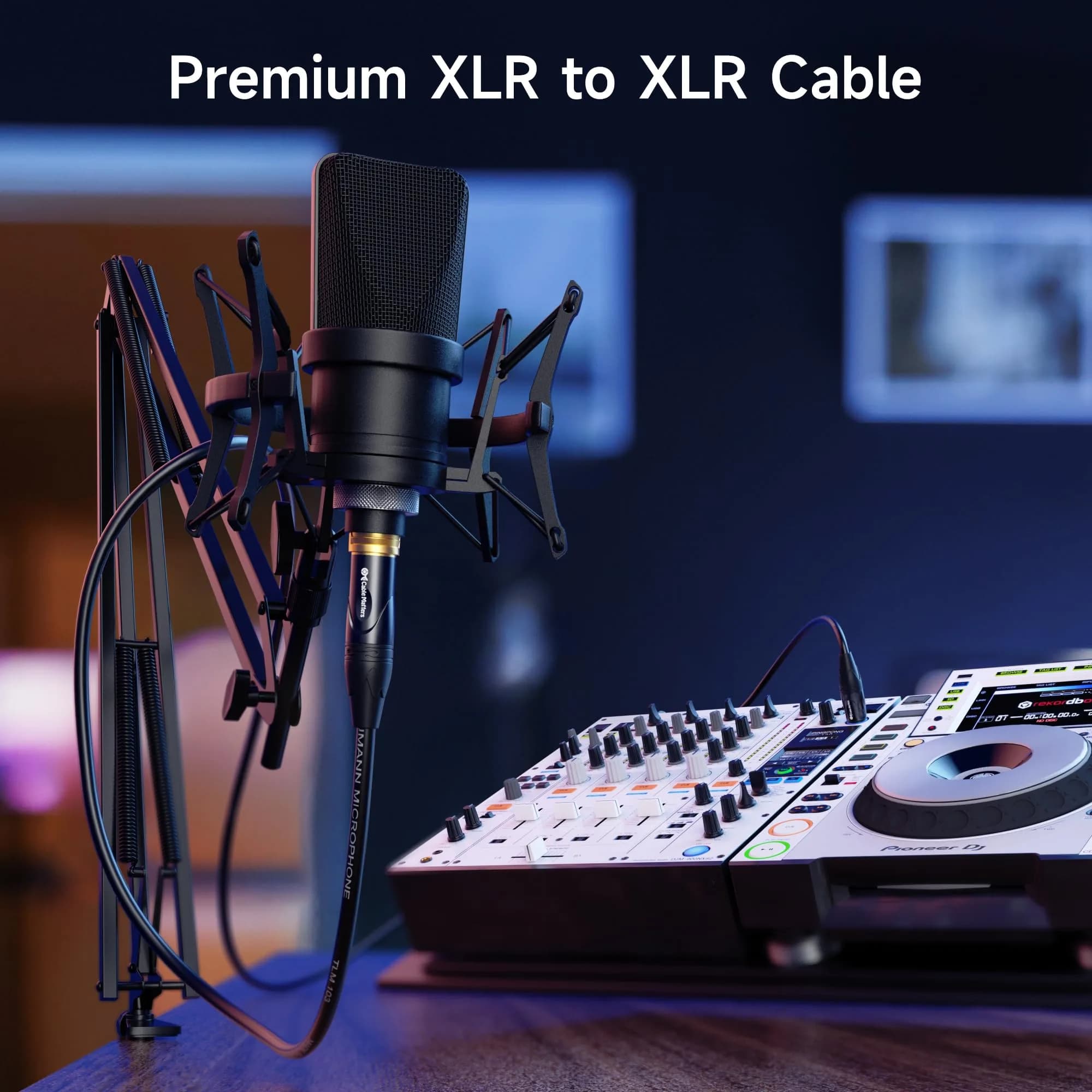 Cable Matters 2-Pack Premium 15ft XLR to XLR Microphone Cable, Male to Female, Balanced Audio - view 2