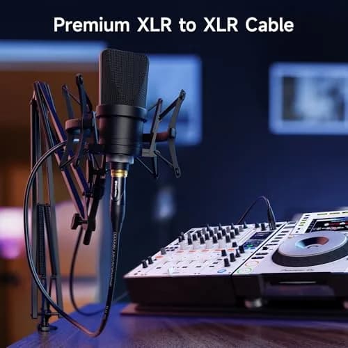 Cable Matters Premium XLR to XLR Microphone Cable, 20ft (6.1m) | Balanced M-F Cord for Studio & Stage thumbnail 2