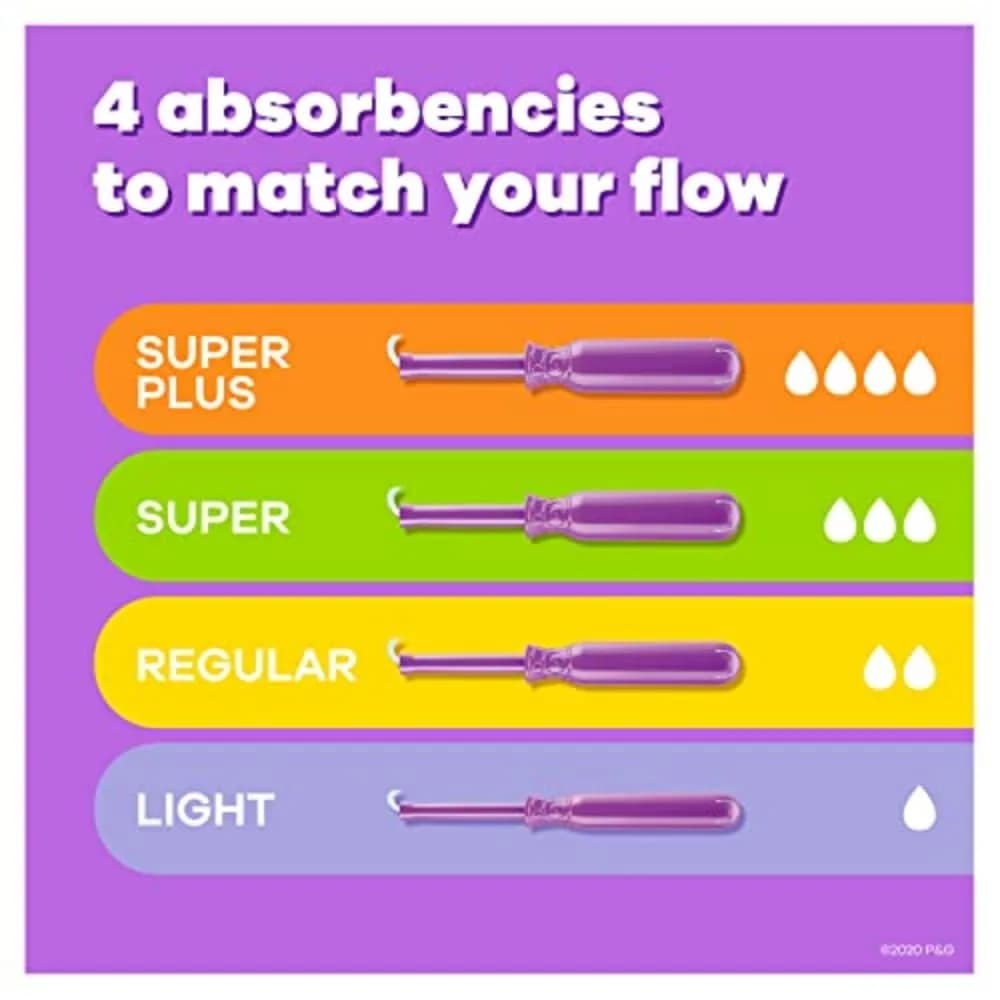 Tampax Radiant Tampons Super Absorbency with LeakGuard Braid Unscented 168 Count (28 Count x 6 Packs) | Up to 8 Hours Protection - view 2