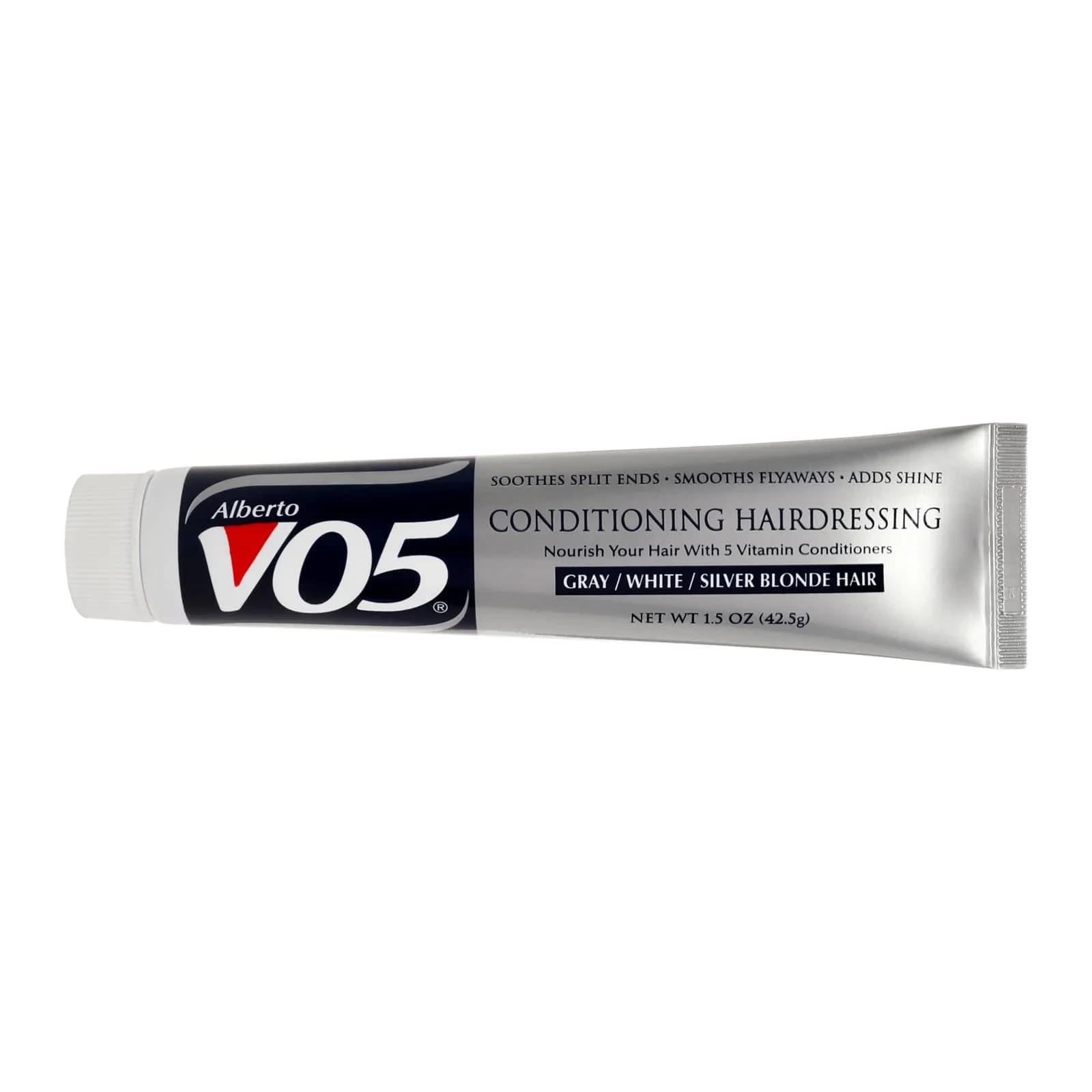 VO5 Conditioning Hairdressing for Grey White Silver Blonde Hair – Smooths Frizz, Brightens Color, 1.5 oz - main product image