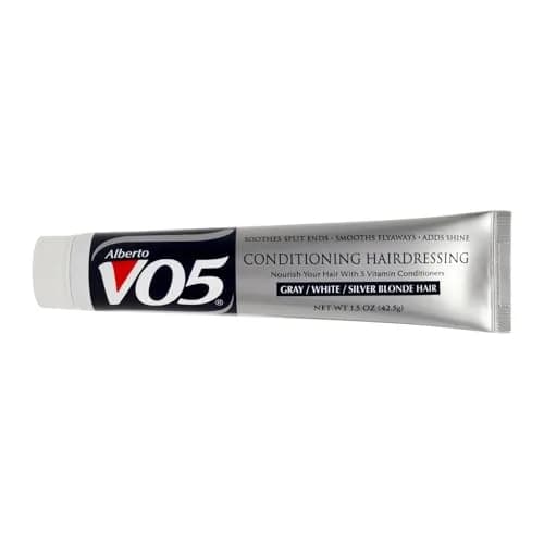VO5 Conditioning Hairdressing for Grey White Silver Blonde Hair – Smooths Frizz, Brightens Color, 1.5 oz thumbnail 1