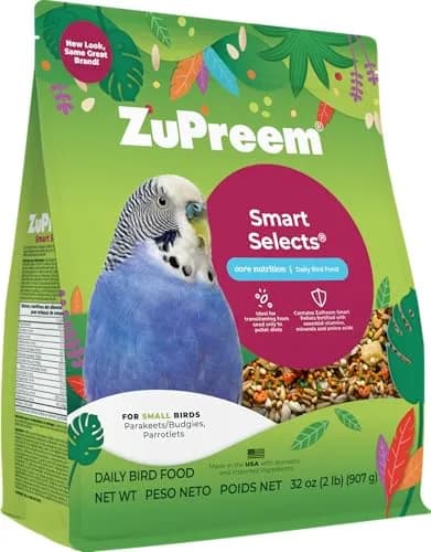 ZuPreem Smart Selects Parakeet & Budgie Food 907g (2 lb) | Balanced Nutrition for Small Birds - main product image