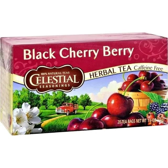 Celestial Seasonings Black Cherry Berry Tea Bags, 20 Count (Pack of 2) | Caffeine-Free & Gluten-Free Herbal Infusion thumbnail 9
