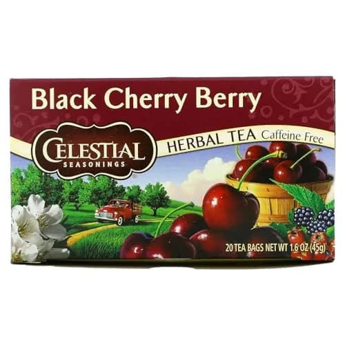Celestial Seasonings Black Cherry Berry Tea Bags, 20 Count (Pack of 2) | Caffeine-Free & Gluten-Free Herbal Infusion thumbnail 2