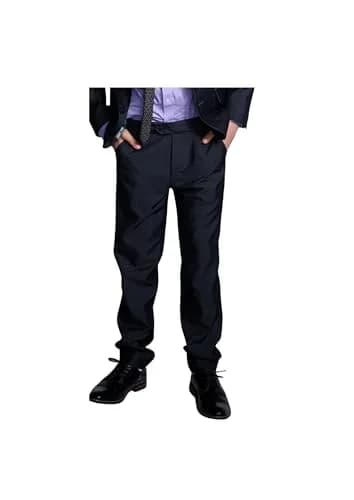 Appaman Boys' Vintage Black Suit Pants 7 | Slim Fit, Mid Rise, Polyester Blend thumbnail 1