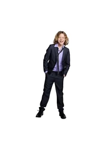 Appaman Boys' Vintage Black Suit Pants 7 | Slim Fit, Mid Rise, Polyester Blend thumbnail 4