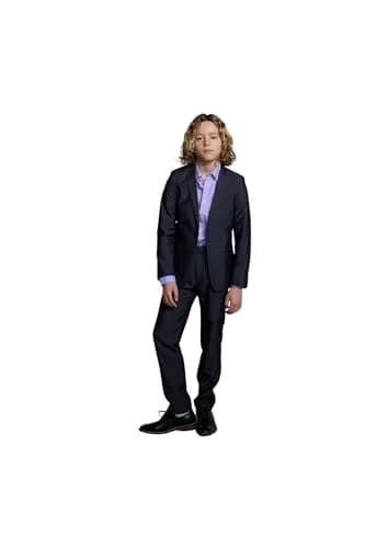 Appaman Boys' Vintage Black Suit Pants 7 | Slim Fit, Mid Rise, Polyester Blend thumbnail 3