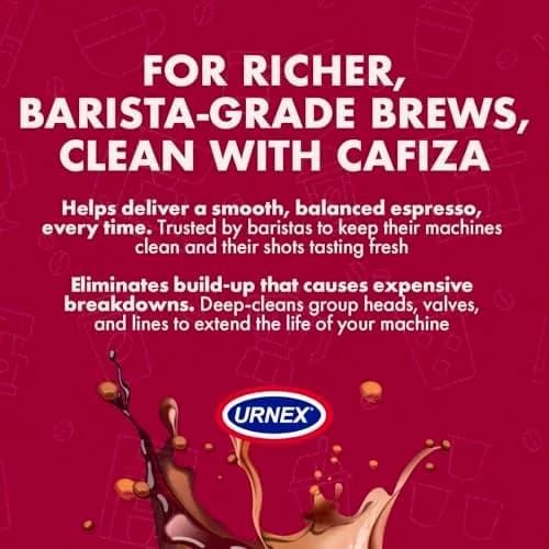Urnex Cafiza Professional Espresso Machine Cleaning Powder 1.7 kg (56.6 oz) — 3 Pack | Cleans Oils & Residue thumbnail 6