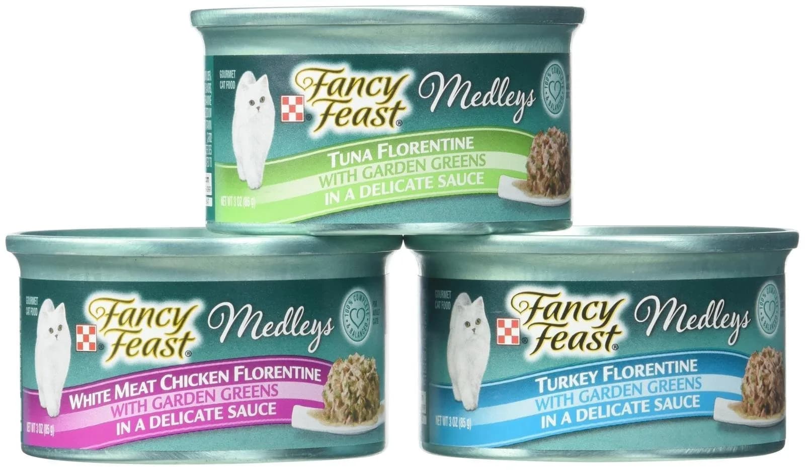 Fancy Feast Purina Medleys Cat Food Variety Pack - Florentine Collection - 3 Oz, 18 Can Pack | Gourmet Italian Flavors for Cats