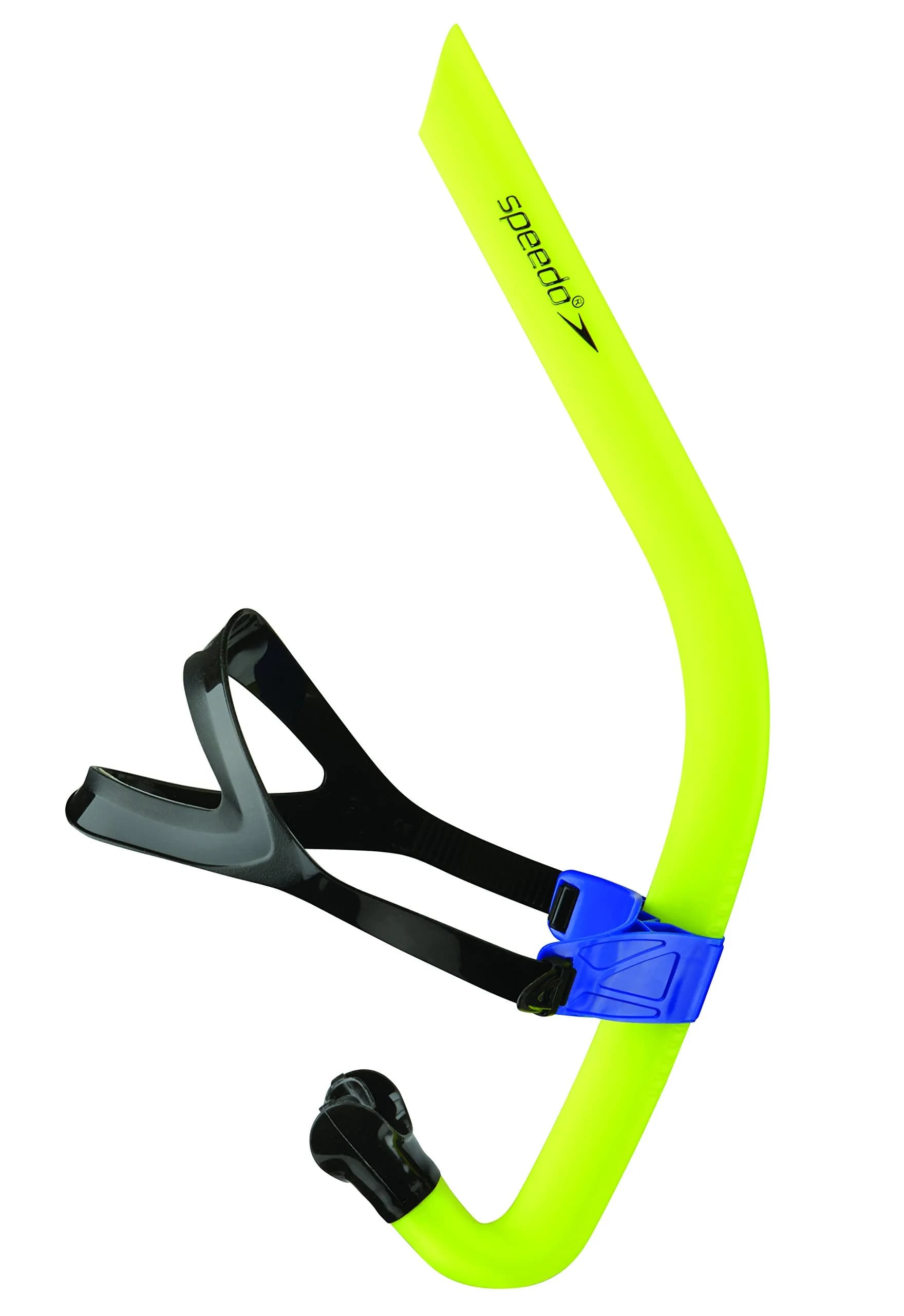 Speedo Unisex-Adult Swim Training Snorkel Bullet Head | Hydrodynamic, Low Profile, Adjustable Fit