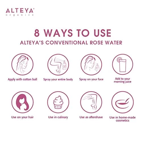 Alteya Organics Rose Water Natural Facial Toner, 17 Fl Oz | Hydrates & Calms Skin, Supports Rejuvenation thumbnail 8