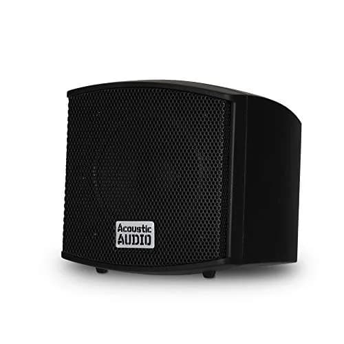 Acoustic Audio AA321B Mountable Indoor Speakers 400 Watts Black Bookshelf Pair | Passive Stereo Speakers for Home Theater & Bookshelf Use thumbnail 2