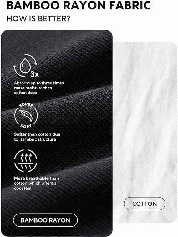 DAVID ARCHY Men's Bamboo Rayon Trunks Underwear Contoured Pouch No Fly | Ultra Soft, Breathable, Moisture Wicking (X-Large) thumbnail 4