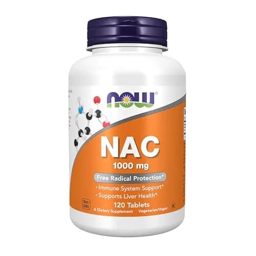 NOW Supplements NAC 1,000 mg | Free Radical & Immune Support | 120 Tablets thumbnail 1