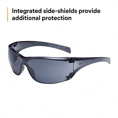 3M Virtua AP Safety Glasses with Side Shields, Anti-Fog Anti-Scratch Gray Lens, Gray Frame, 1 oz | ANSI Z87.1 High Impact Rated thumbnail 4