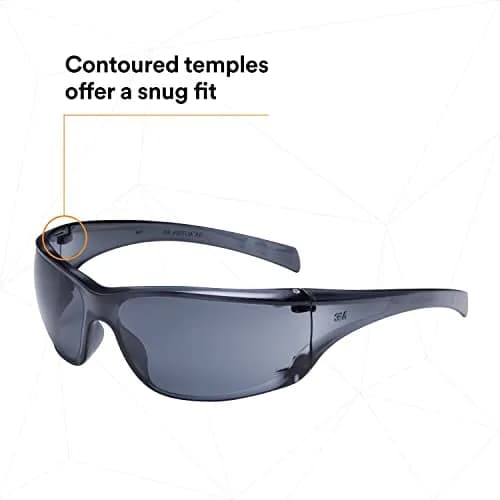 3M Virtua AP Safety Glasses with Side Shields, Anti-Fog Anti-Scratch Gray Lens, Gray Frame, 1 oz | ANSI Z87.1 High Impact Rated thumbnail 7