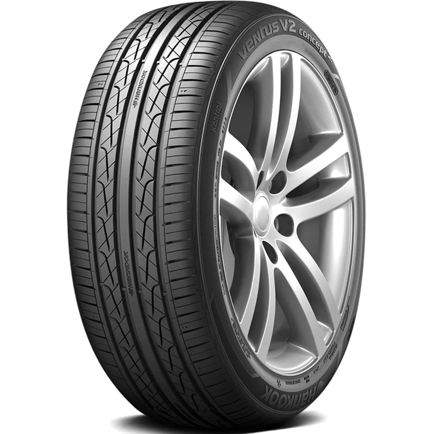 HANKOOK Ventus V2 Concept2 245/50R16 97H | All-Season Performance Radial Tire — Black