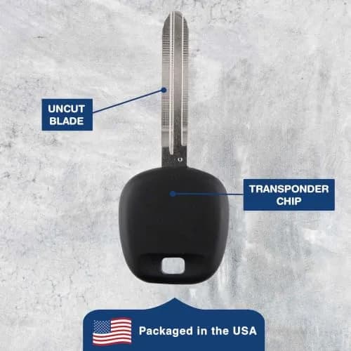 KeylessOption Toyota Transponder Chip Key 2003-2013 | OEM Replacement, 4D-67 Transponder, Dealer/Locksmith Program Needed thumbnail 5