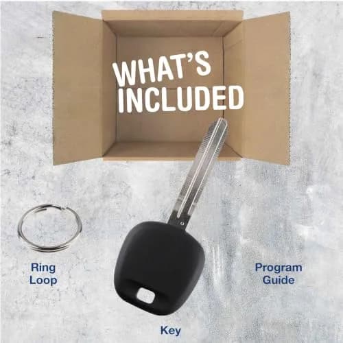 KeylessOption Toyota Transponder Chip Key 2003-2013 | OEM Replacement, 4D-67 Transponder, Dealer/Locksmith Program Needed thumbnail 2