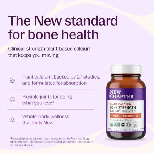 New Chapter Bone Strength Take Care Supplement, 180 Slim Tablets | Supports Bone & Heart Health thumbnail 2