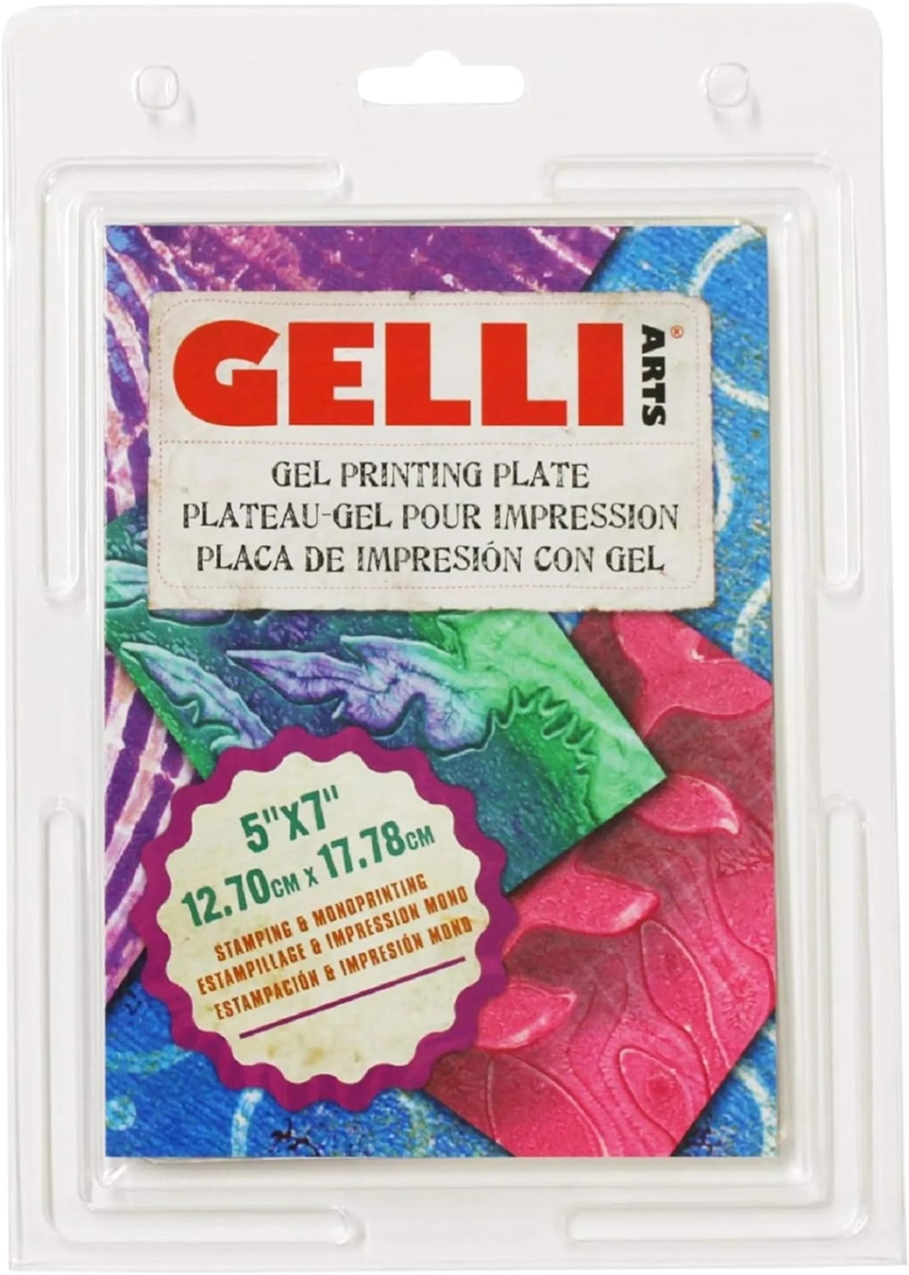 Gelli Arts Gel Printing Plate 5" x 7" (12.7cm x 17.8cm) | Monoprinting Made Simple for Indian Artists - main product image