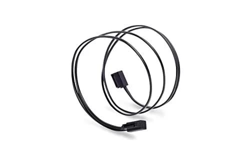 SilverStone SST-CP11B-500 Ultra Thin SATA Cable 500mm | Low-Profile Connectors for Tight Spaces thumbnail 1