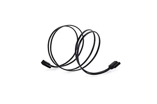 SilverStone SST-CP11B-500 Ultra Thin SATA Cable 500mm | Low-Profile Connectors for Tight Spaces thumbnail 4