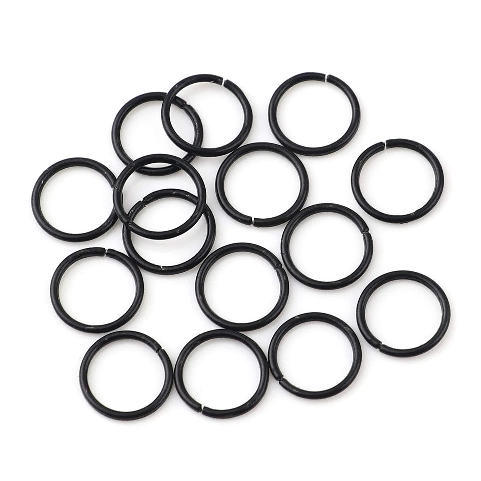HDSupplies 200 Pieces - 4mm Jump Rings - Black | Jewelry Findings for Jewelry Making