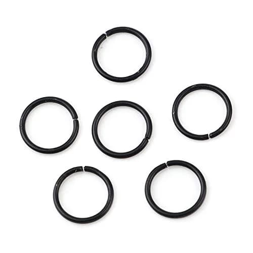 HDSupplies 200 Pieces - 4mm Jump Rings - Black | Jewelry Findings for Jewelry Making thumbnail 3