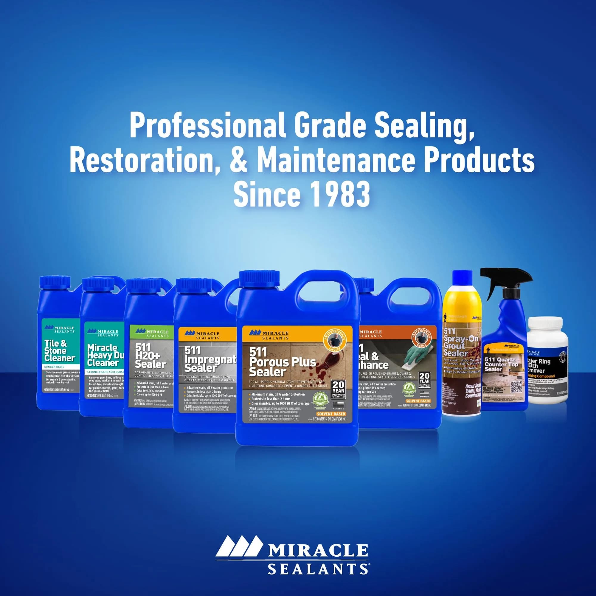Miracle Sealants 511 Anti-Slip Treatment 946ml (32 Fl Oz) | Penetrating Sealer for Tile, Stone & Concrete - view 6