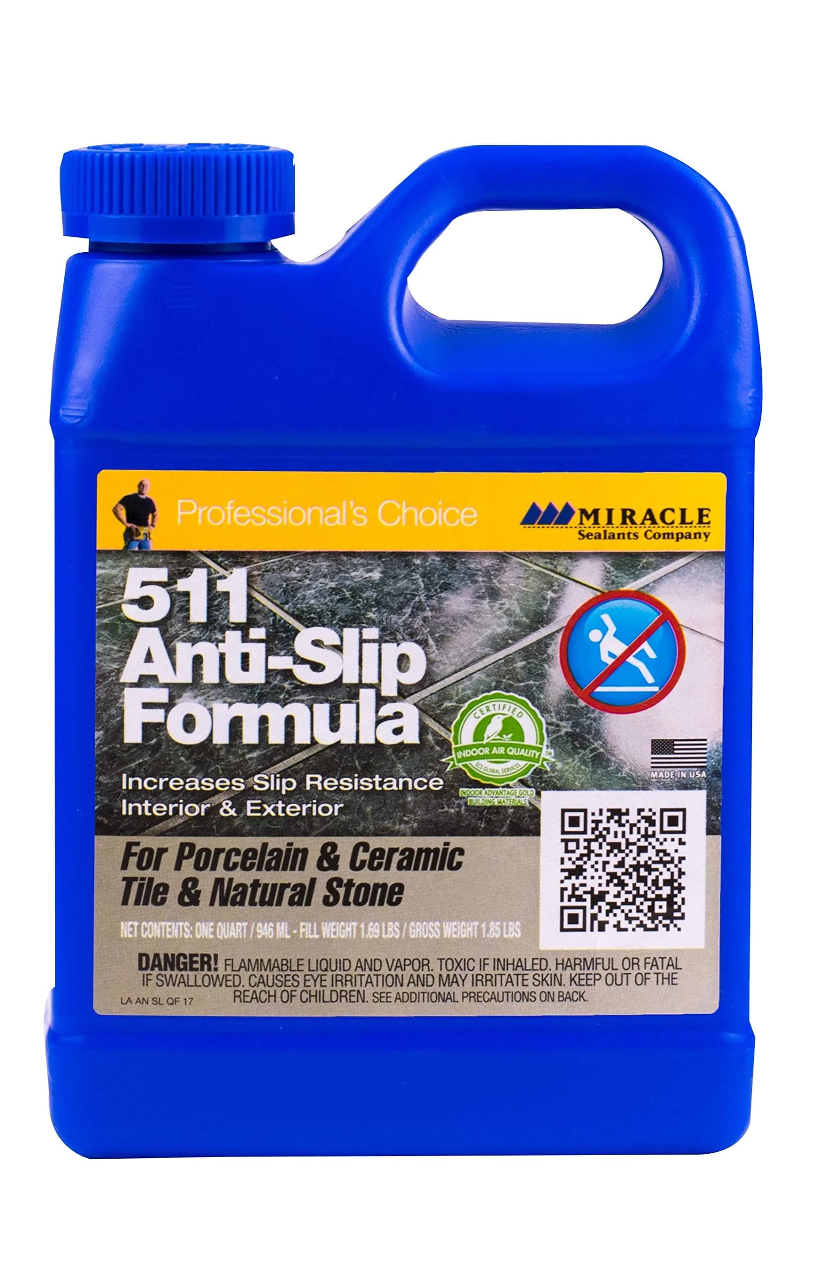 Miracle Sealants 511 Anti-Slip Treatment 946ml (32 Fl Oz) | Penetrating Sealer for Tile, Stone & Concrete - main product image