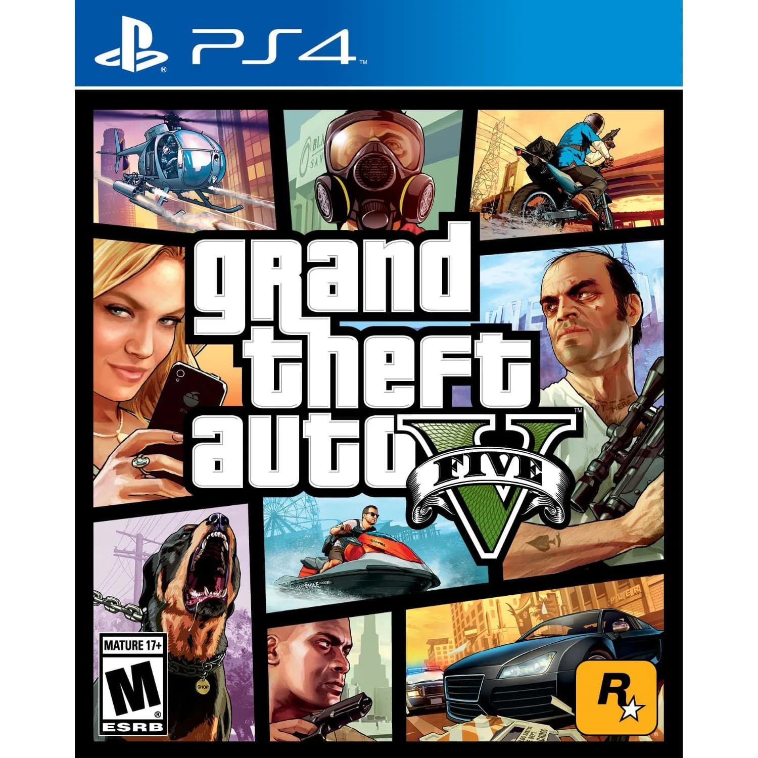 Rockstar Games Grand Theft Auto V PS4 | Open World Action Game 6.7 in x 5.3 in x 0.6 in