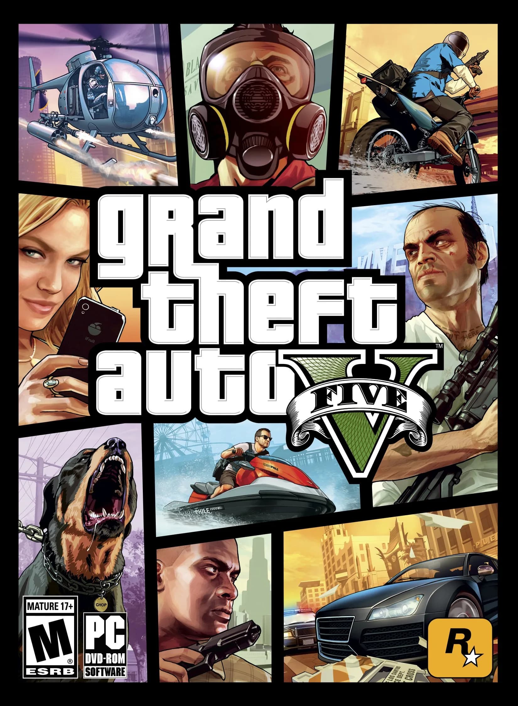Rockstar Games Grand Theft Auto V - PlayStation 3 | Open World Action Adventure (120 chars) — PC