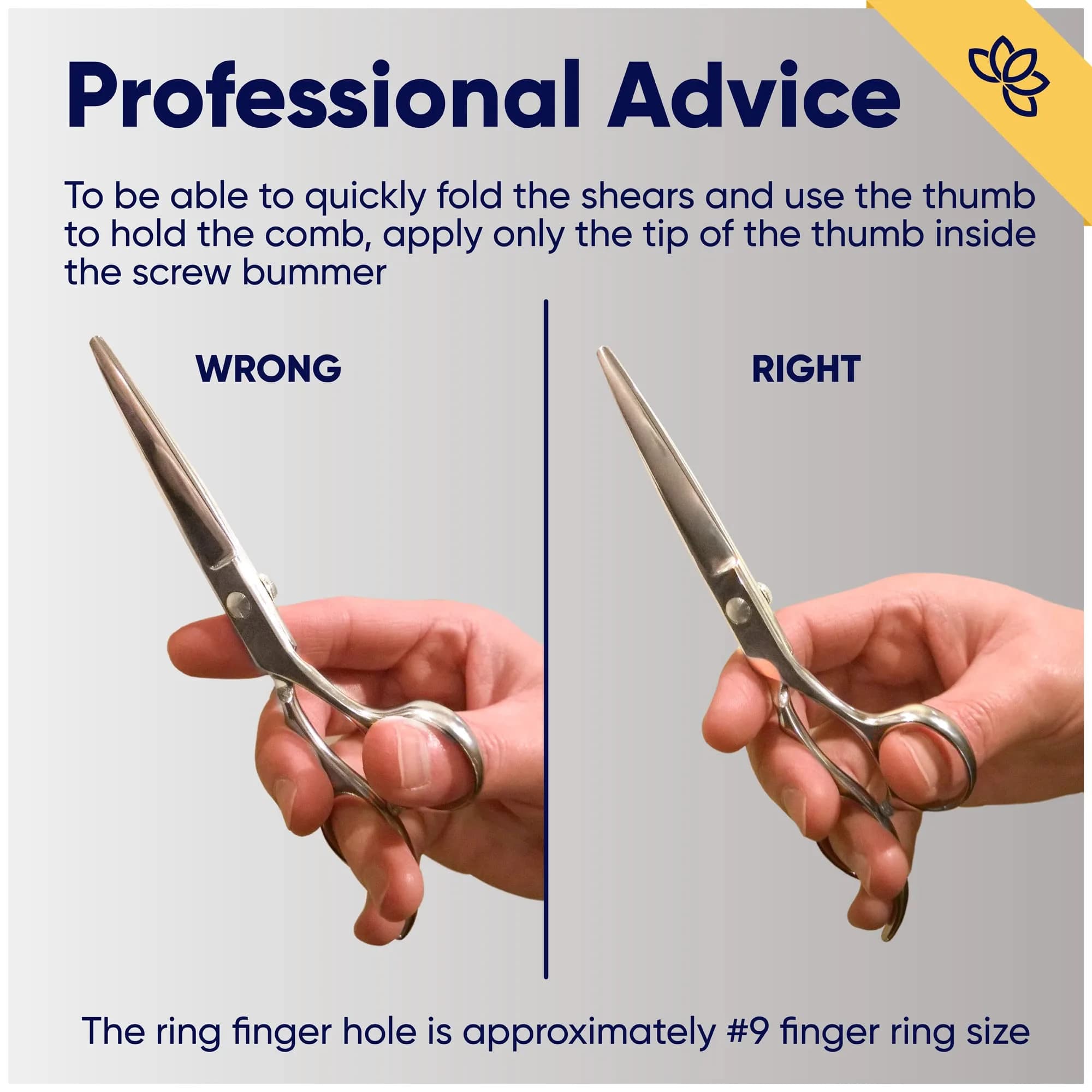 Equinox International Silver 6.5 Inch Barber Hair Cutting Shears | Japanese Stainless Steel, Ergonomic Grip - view 3