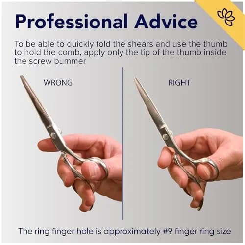 Equinox International 6.0" Barber Hair Cutting Shears | Japanese Stainless Steel, Ergonomic Grip thumbnail 7